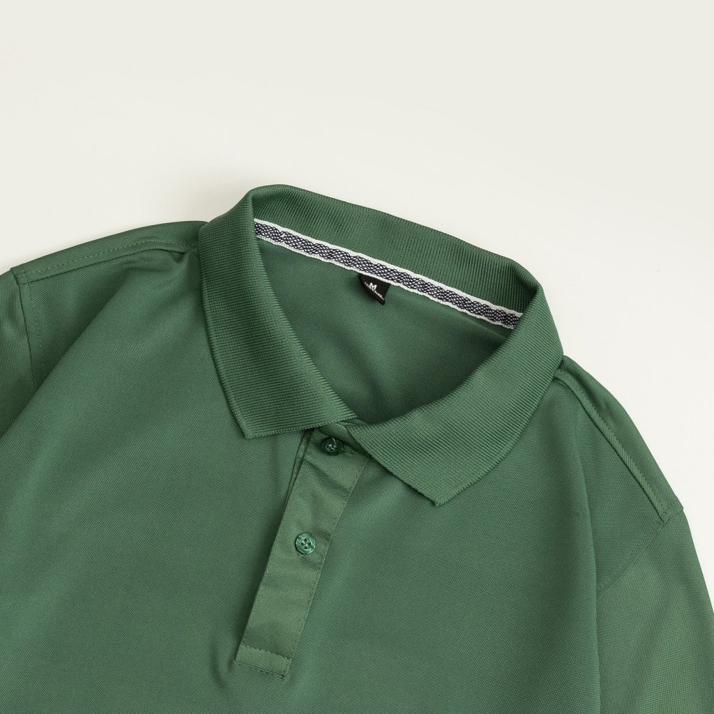 Áo thun polo màu xanh bộ đội La' House Uniform