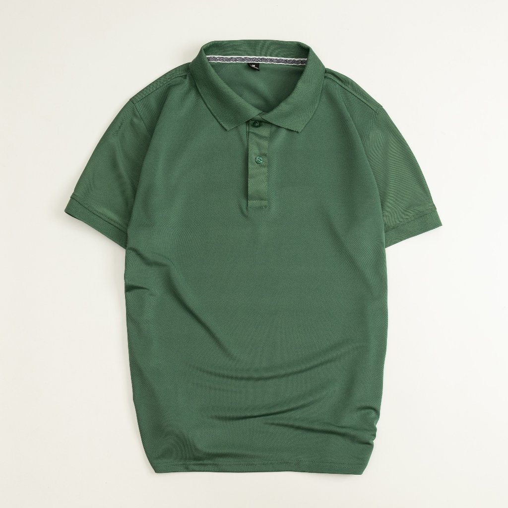 Áo thun polo màu xanh bộ đội La' House Uniform