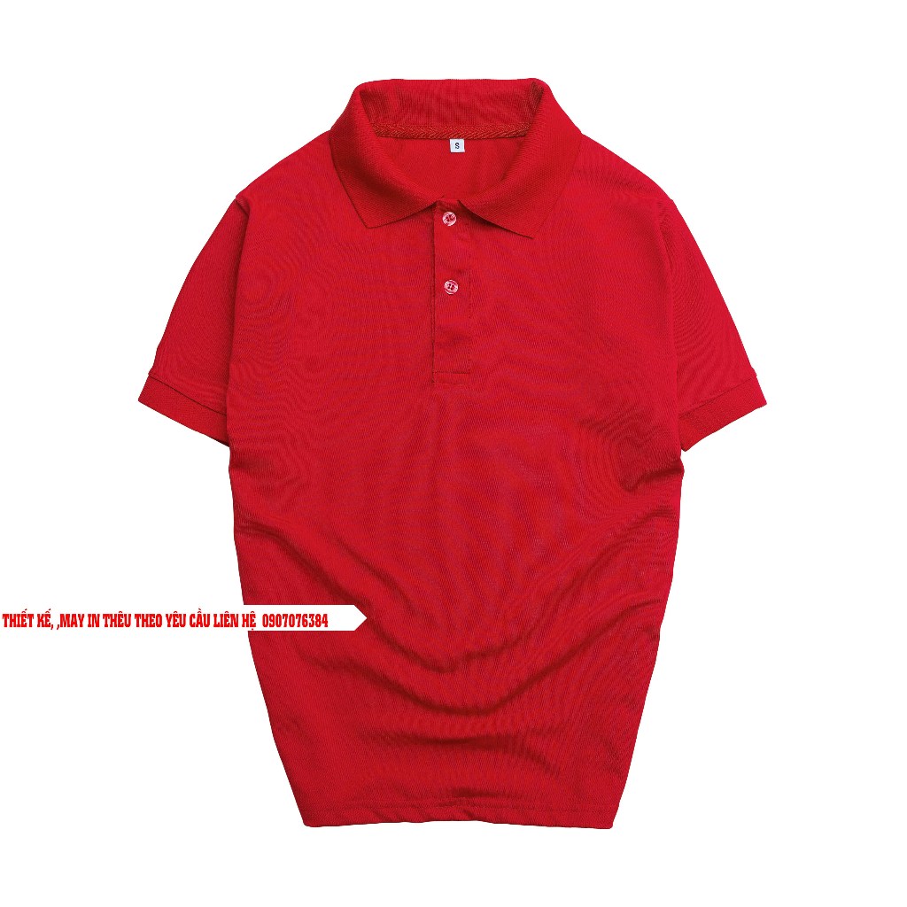 Áo thun polo màu Đỏ tươi La' House Uniform