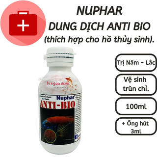 Dung dịch Anti Bio Nuphar giúp cá vượt bão, xử lý trùn chỉ | Hingaostore.