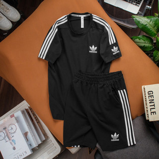 Bộ Quần Áo Thể Thao Nam Nữ Cotton Co Giãn Logo thêu tay Meowist black,Siêu Thấm Hút , Nhiều Màu Sắc
