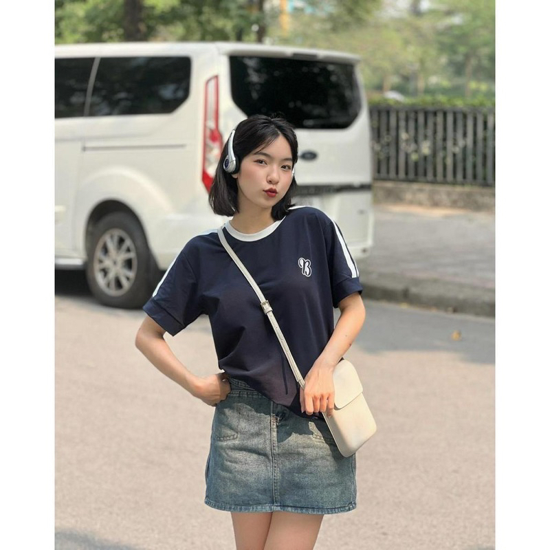 Áo thun Baby Tee Chữ B form fit tôn dáng, áo thun phong cách thể thao chất cotton khô - mã SA170 HMStyle