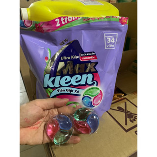 Viên nước giặt Max Kleen(Túi 34 viên )