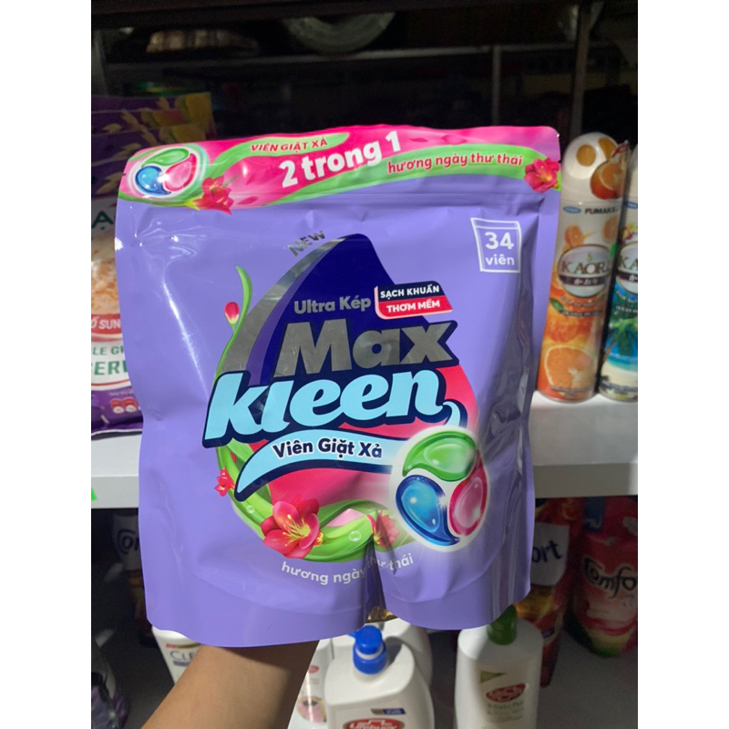 Viên nước giặt Max Kleen(Túi 34 viên )