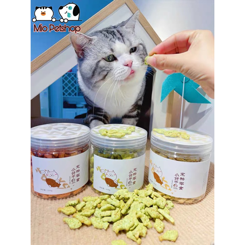 Snack bánh cá catnip cao cấp cho mèo hãng Con mèo điêng/Con mèo thần kinh giúp giảm stress, giảm hôi miệng