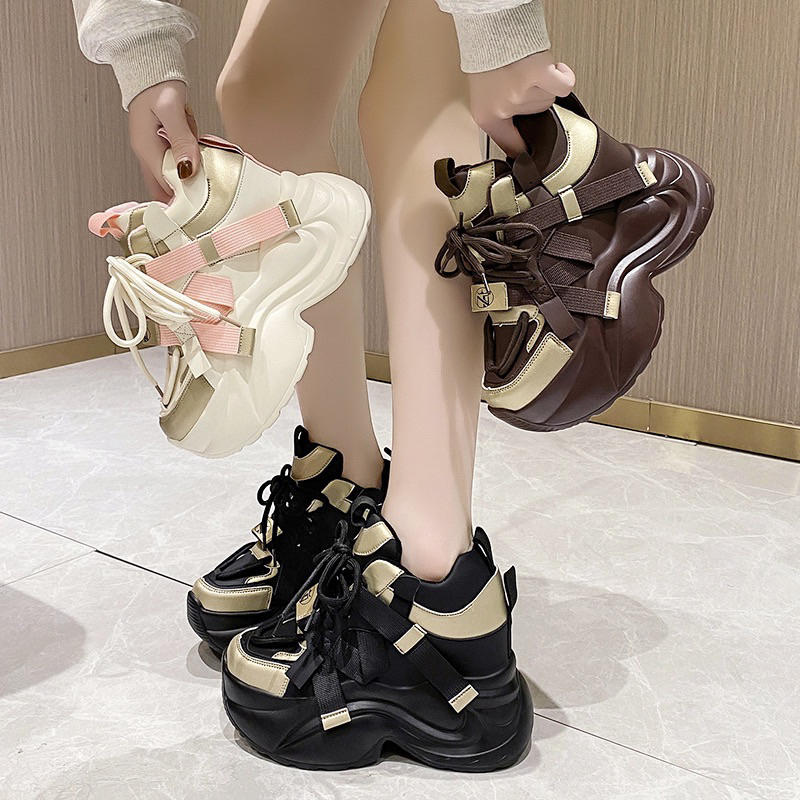 (ODER) Giày thể thao thời trang độn đế 10cm