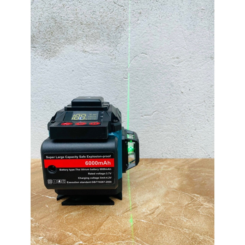 Máy cân bằng tia laser 12 tia Makita , Máy cân bằng laser đánh thăng bằng mặt phẳng, áp tường