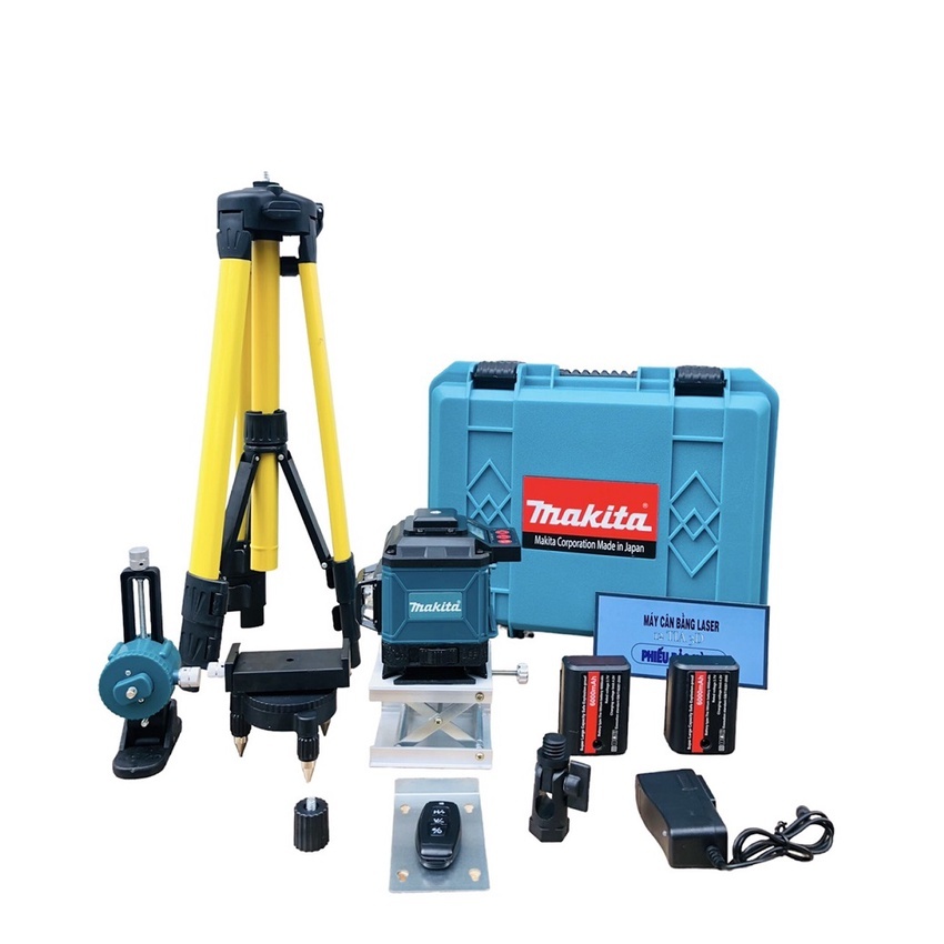 Máy cân bằng tia laser 12 tia Makita , Máy cân bằng laser đánh thăng bằng mặt phẳng, áp tường