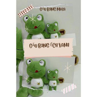 Gấu bông ếch xanh dễ thương chất lông mềm mịn cho bé