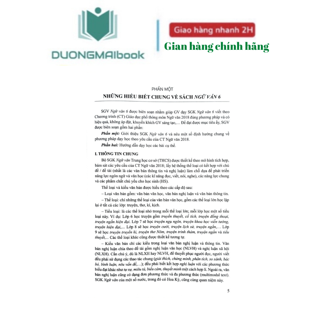 Sách Giáo viên Ngữ văn 6 Cánh Diều - Mới 2023