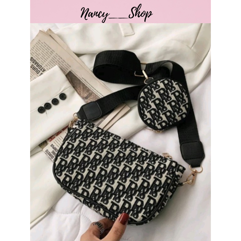 Túi đeo chéo nữ Dior 2 chi tiết