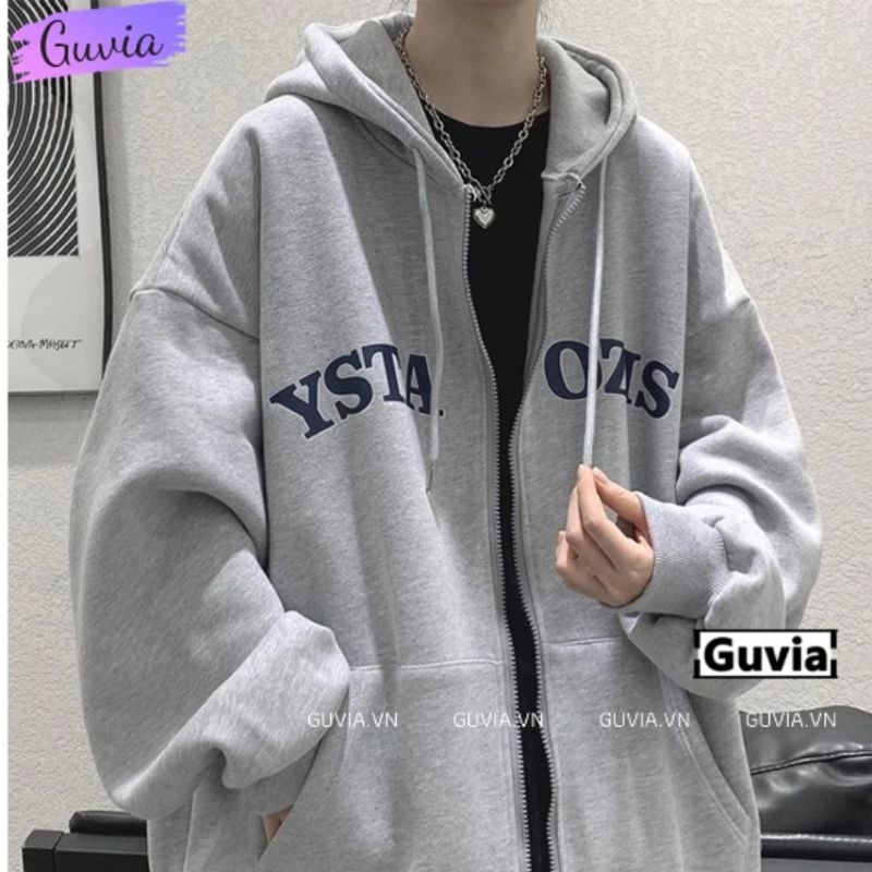 Áo Khoác Nỉ Mũ Dày 2 Lớp Mùa Đông Unisex