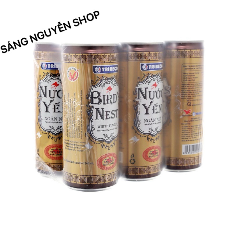 Thùng 30 Lon x 240ml Nước Yến Ngân Nhĩ Tribeco