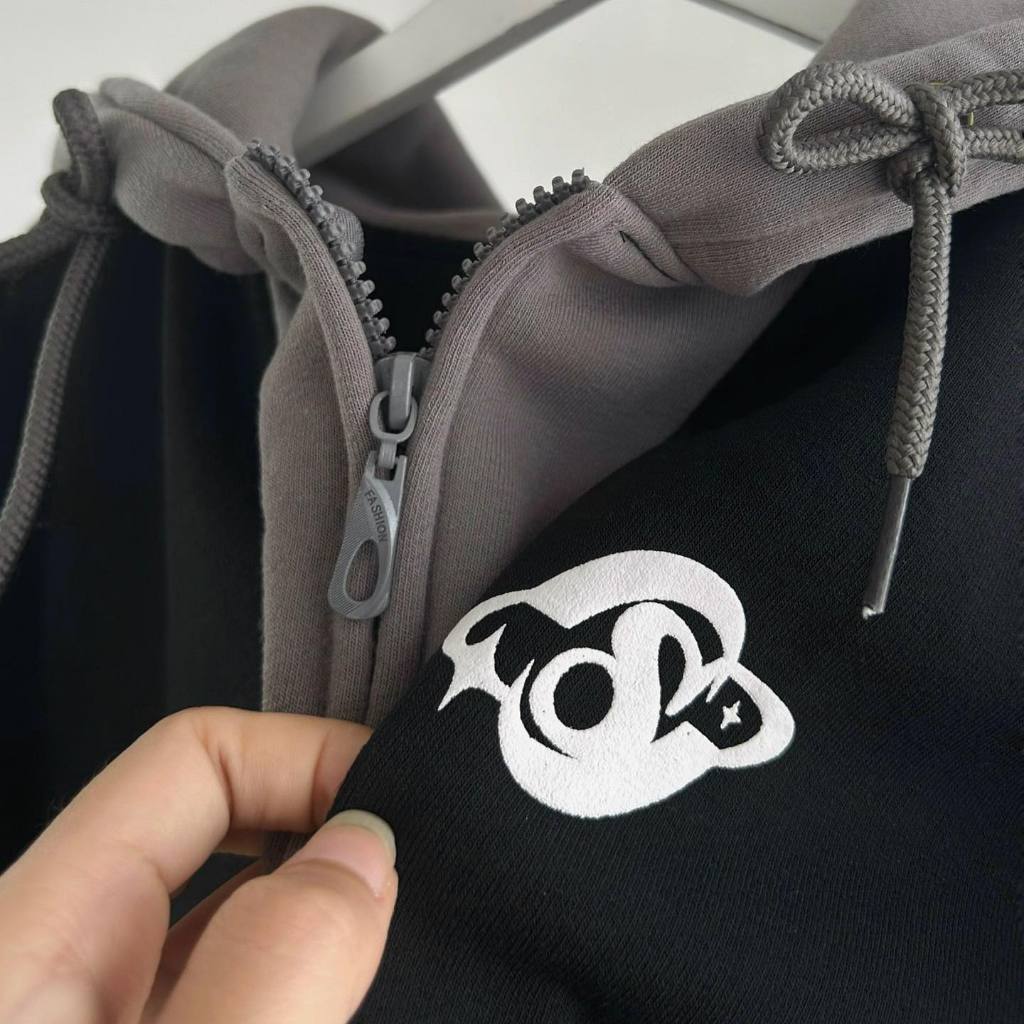 Áo khoác zip Panacea.Studio khóa kéo mượt vải tàu 2 lớp,áo hoodie zip nữ