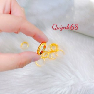 nhẫn trơn 1 chỉ ki hiệu 9999 bền màu phù hợp nam và nữ quỳnh68