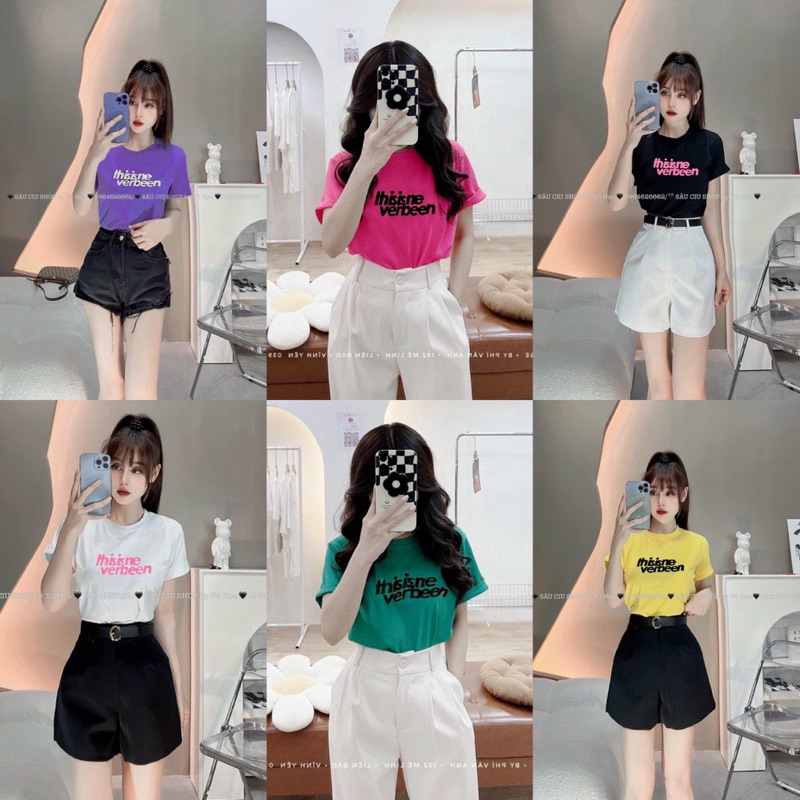 Áo Phông Chữ Xù, Áo Phông Nữ Unisex From dáng vừa Đẹp