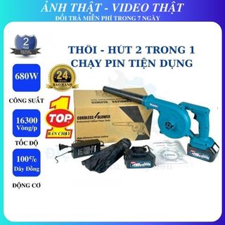 Máy thổi bụi makita 199v đa năng - thổi hút 2 trong 1 - máy thổi hút bụi công suất lớn 680w