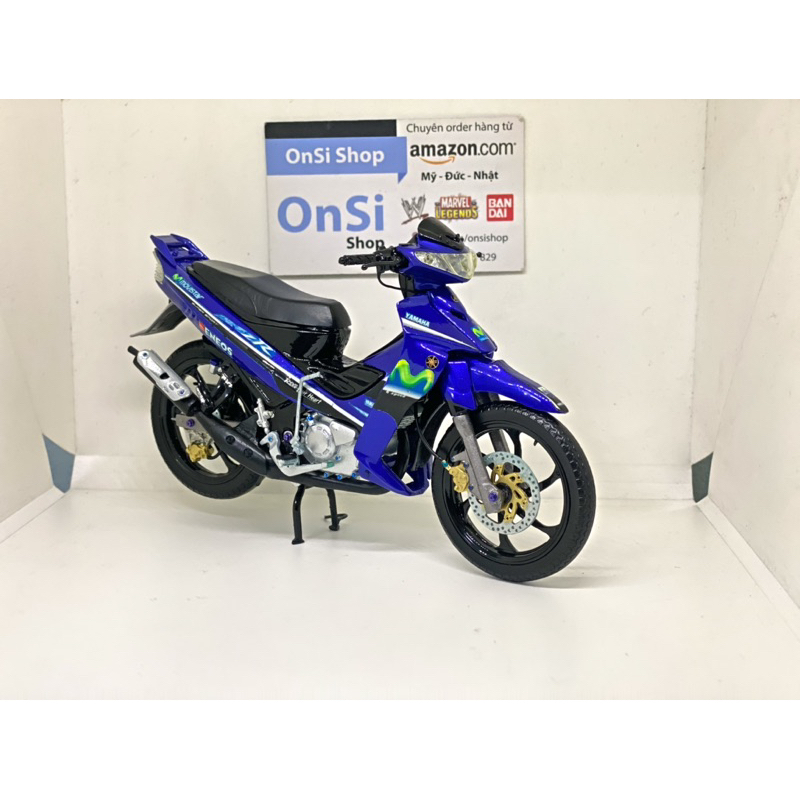 MÔ HÌNH XE MÁY YAZ Y125ZR PHIÊN BẢN CHI TIẾT TỈ LỆ 1/12