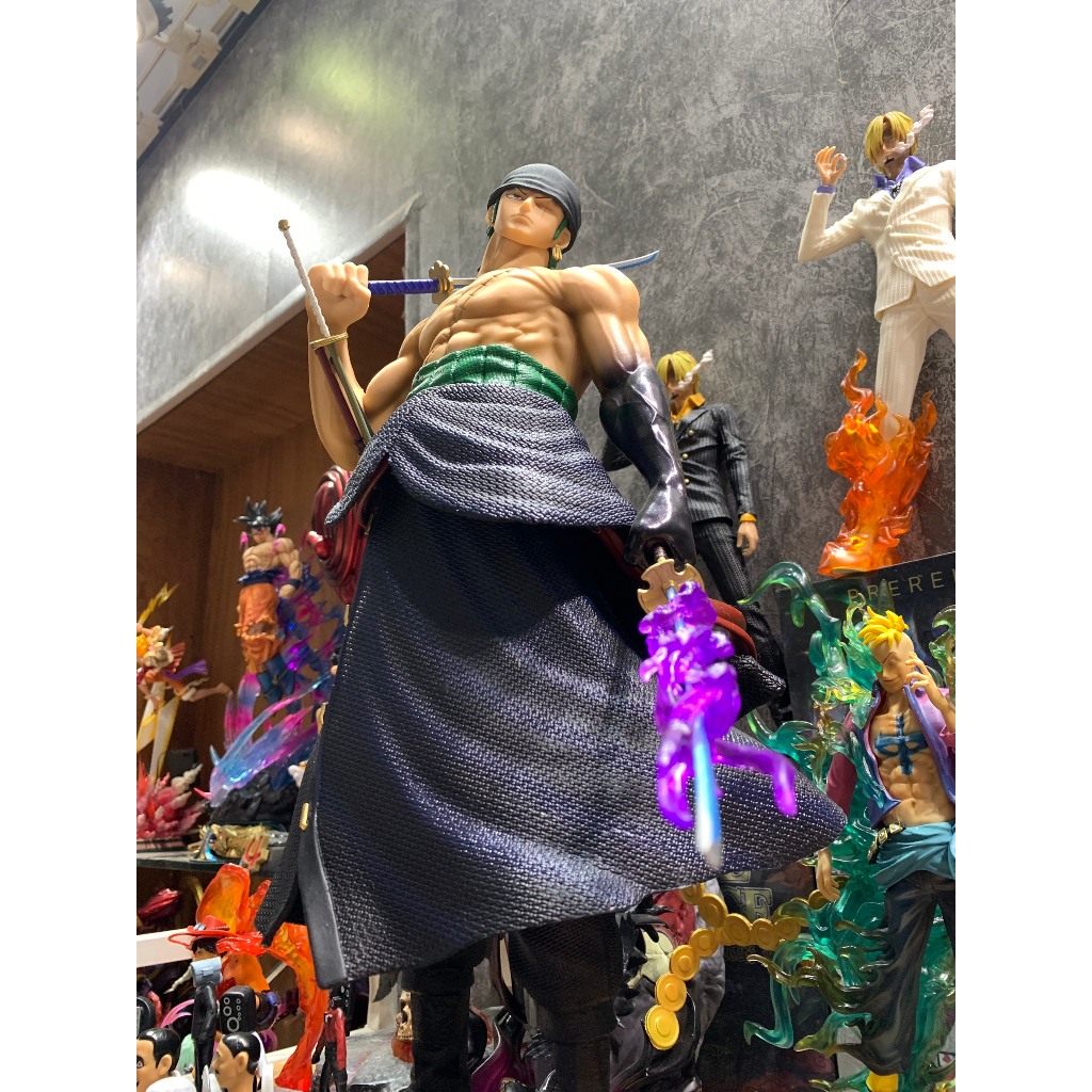 Mô Hình Zoro Tỉ Lệ 1:3 Cao 50cm Siêu To, Figure Zoro - Mô Hình One Piece  - Deco Góc Làm Việc - Siêu Nét