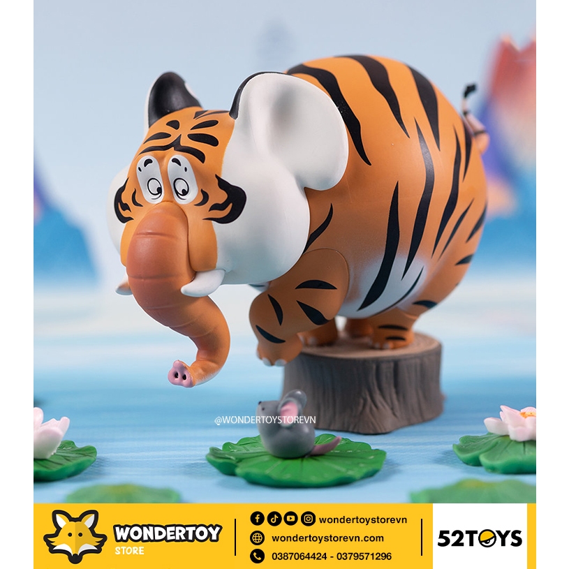 Mô hình 52Toys Panghu Tiger Can Be Anything Animals Series Hổ Béo Mập Blind Box  - Chính Hãng