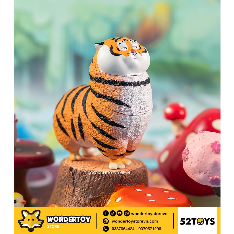 Mô hình 52Toys Panghu Tiger Can Be Anything Animals Series Hổ Béo Mập Blind Box  - Chính Hãng