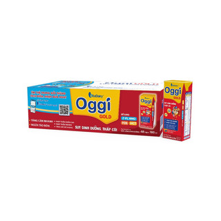 Thùng sữa bột pha sẵn Oggi Gold Đỏ 180ml