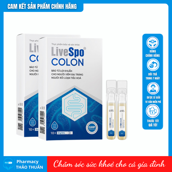 Livespo COLON - Bào tử lợi khuẩn cho người viêm đại tràng mẫu mới