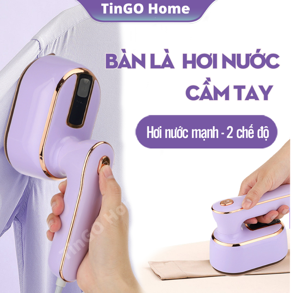Bàn Là Mini TinGO Du lịch Hơi nước gấp gọn có 2 chế độ ủi hơi nước mạnh và ủi khô mang đi du lịch công tác
