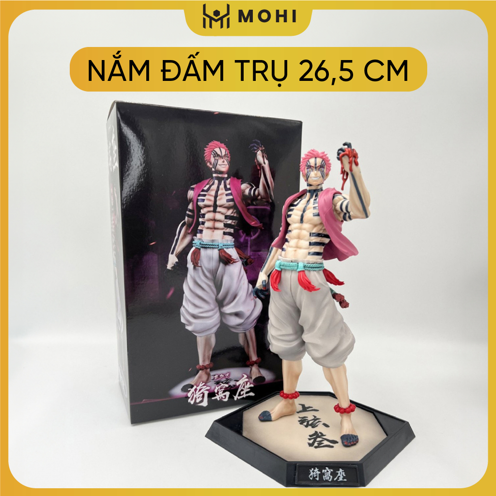 Mô Hình Kimetsu No Yaiba Thượng tam akaza dáng đứng siêu ngầu - Cao 26,5cm - nặng 600gram - Figure Demon Slayer