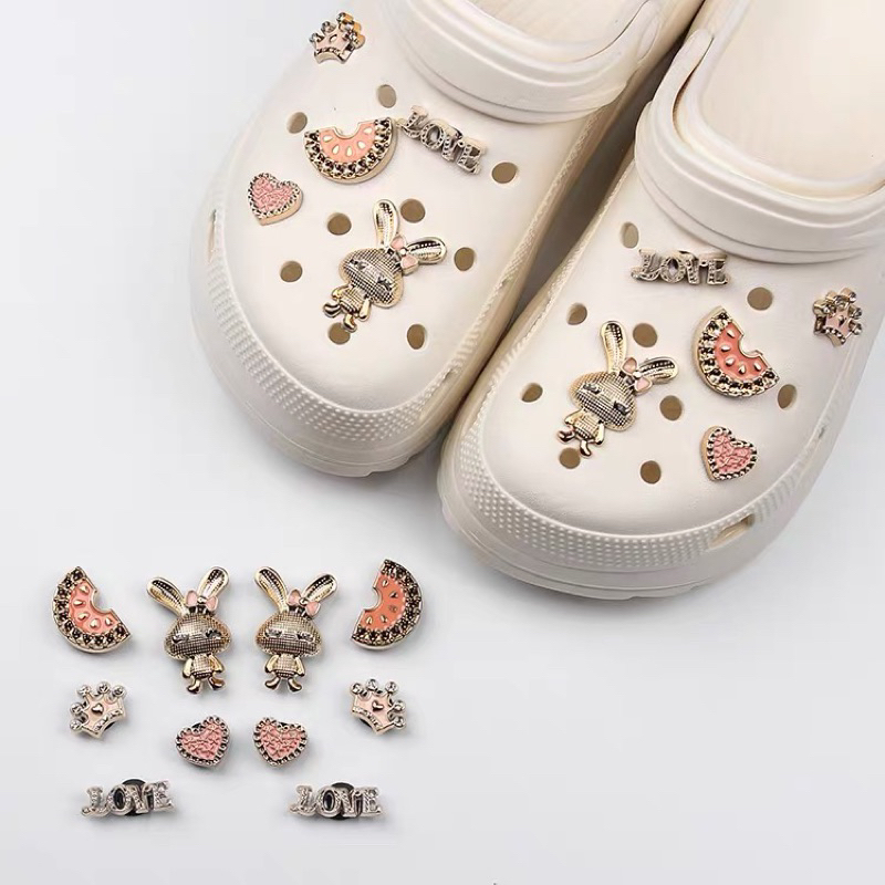 SET CHARM THỎ TRANG TRÍ DÉP SỤC