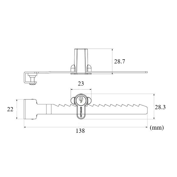KHOÁ TỦ KÍNH KHOÁ LÙA HUY HOÀNG CHÍNH HÃNG