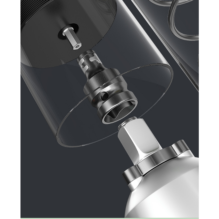 Thân bơm mỡ dùng khoan pin 900cc dùng mỡ sâu và mỡ nhồi súng bơm mỡ bò đa năng có thể tháo lắp rời