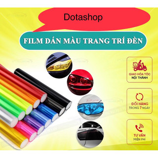 Decal dán pha đèn film dán pha đèn biển số trong suốt