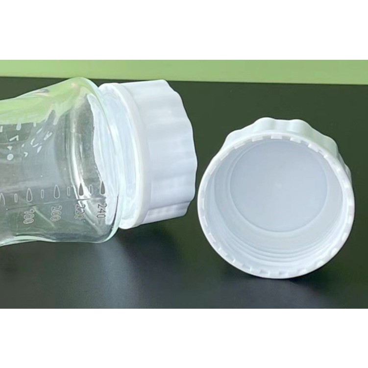 Set 2 Nắp trắng cổ rộng trữ sữa mẹ /Mới - phụ kiện cho bình sữa AVENT, SPECTRA, WESSER, ROZABI