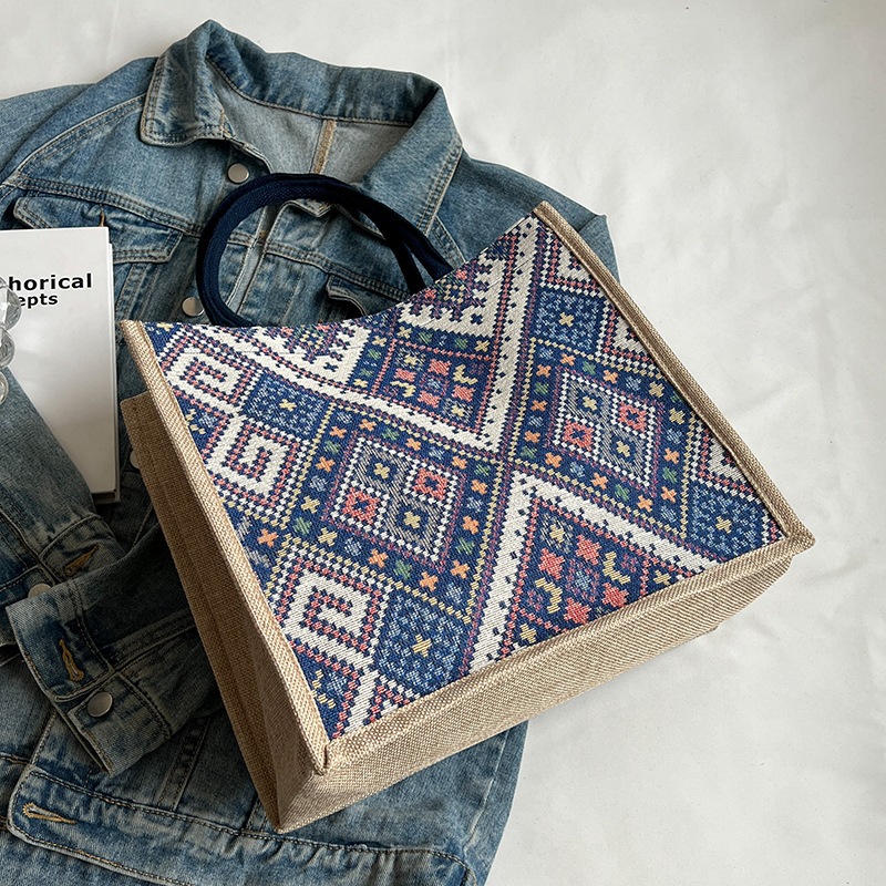 Túi tote cói, túi vải canva có quai xách ccỡ lớn, dạo phố, du lịch, đa năng tiện dụng