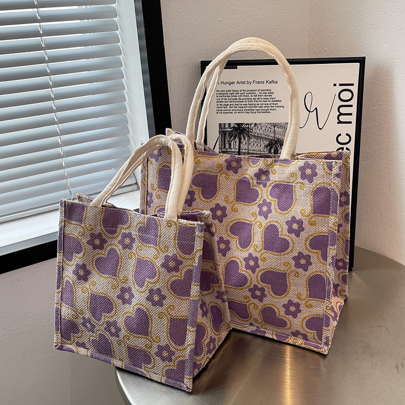 Túi cói có quai xách,vải canva cỡ lớn, túi tote dạo phố, đi biển, chụp lookbook thời trang