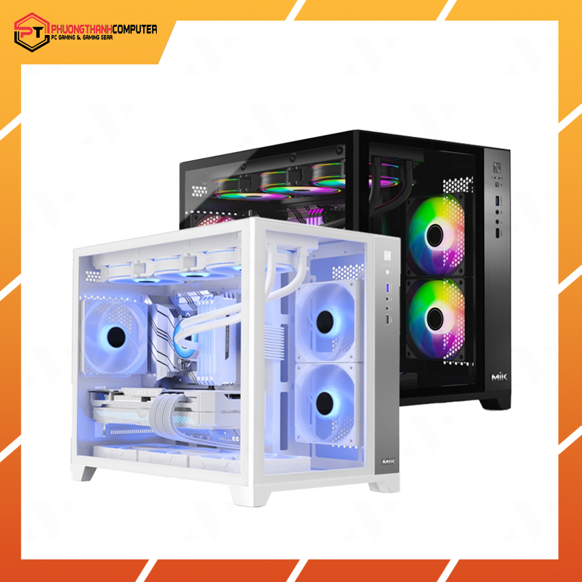 Thùng máy/ Vỏ Case Magic MIX-Tower M-ATX Whtie/Black (no fan)