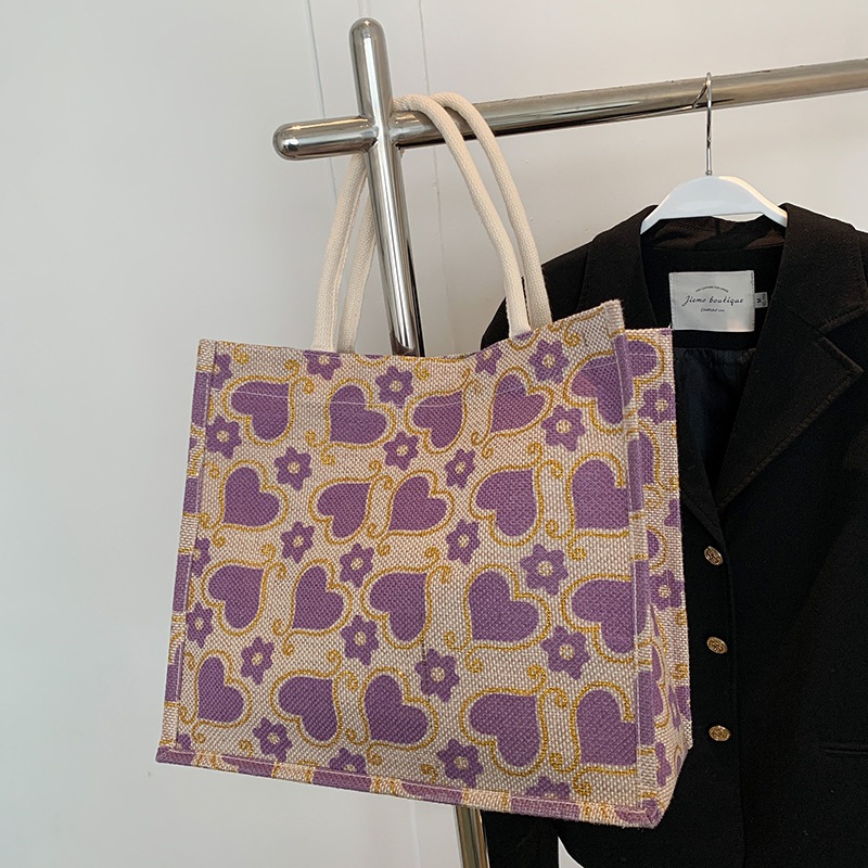 Túi cói có quai xách,vải canva cỡ lớn, túi tote dạo phố, đi biển, chụp lookbook thời trang