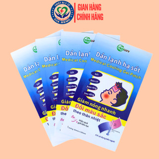 Miếng Dán Lạnh Hạ Sốt Treelov ( Đổi màu sắc theo thân nhiệt ) Hộp 4 Miếng