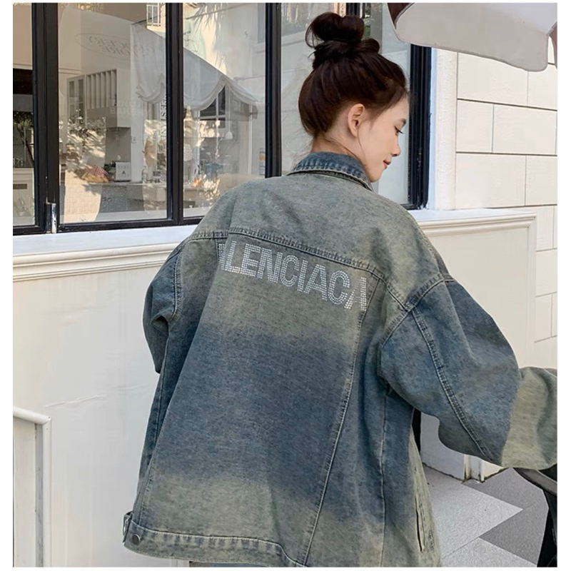 Áo khoác jean  Denim Ba.len Phong Cách unisex nam nữ thời trang QC XỊn