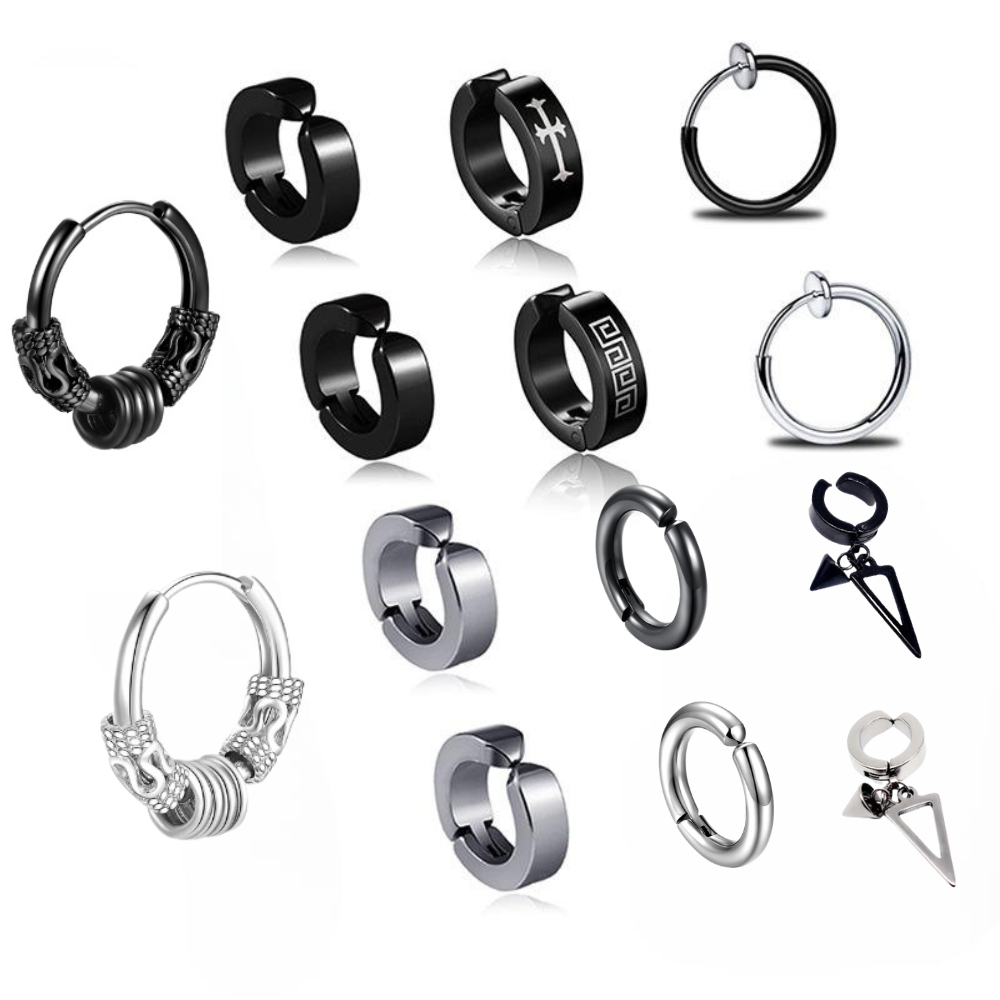 Khuyên tai nam tròn thép Titan không Gỉ, Bông Tai Nam Nữ Karin Accessories cực chất nhiều lựa chọn