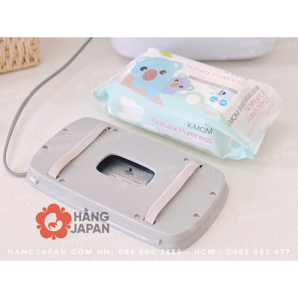 Máy làm ấm khăn ướt MoazBebe MB008 nhanh chóng trong 4-5 phút - Bảo hành chính hãng 12 tháng