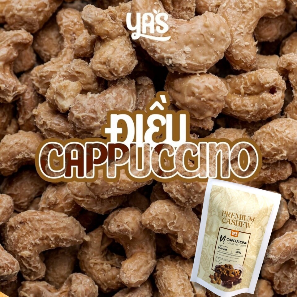 Hạt điều Cappuccino YAS túi 100g điều cao cấp, vị mới lạ làm đồ ăn vặt, quà biếu