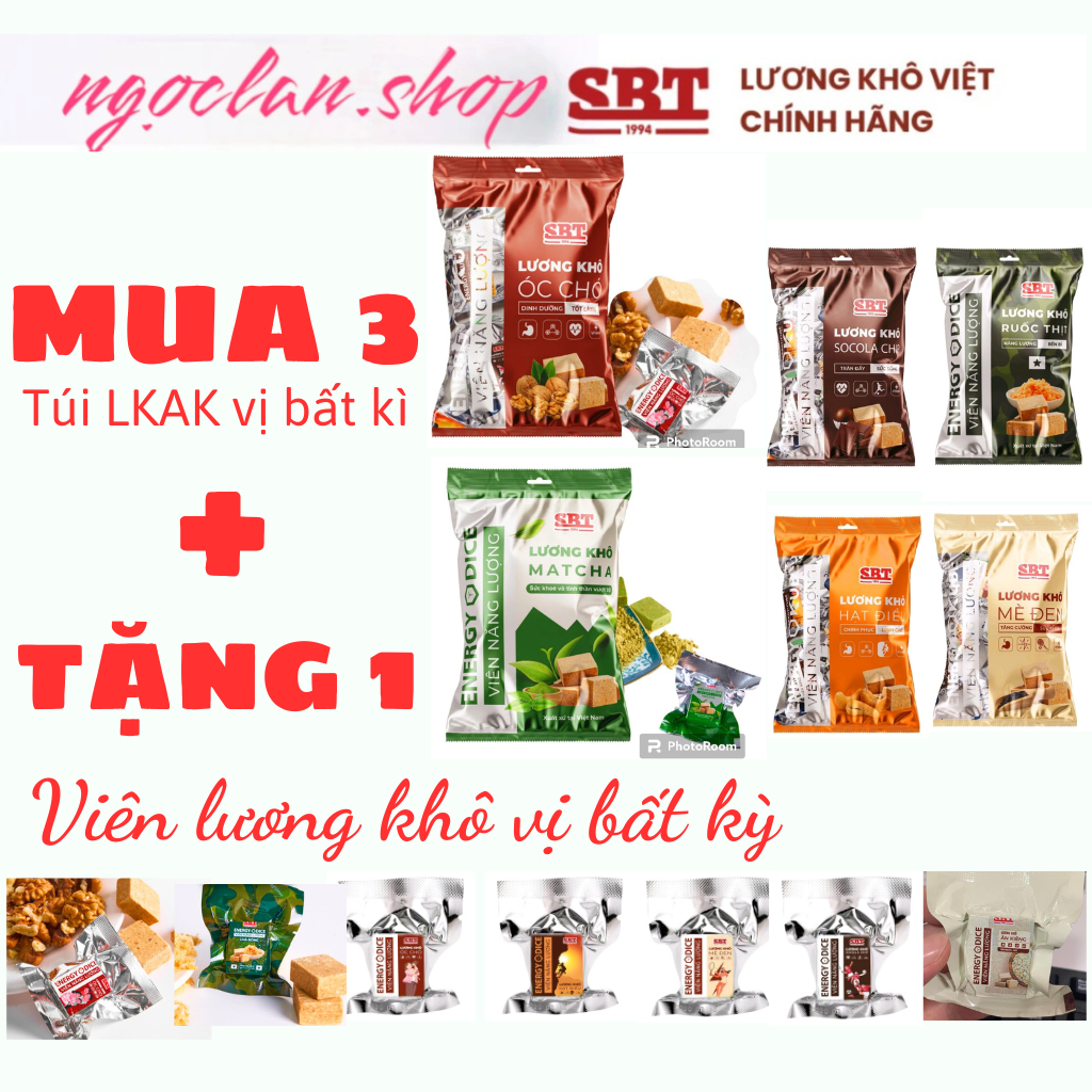 Lương khô SBT Energy Dice 8 vị