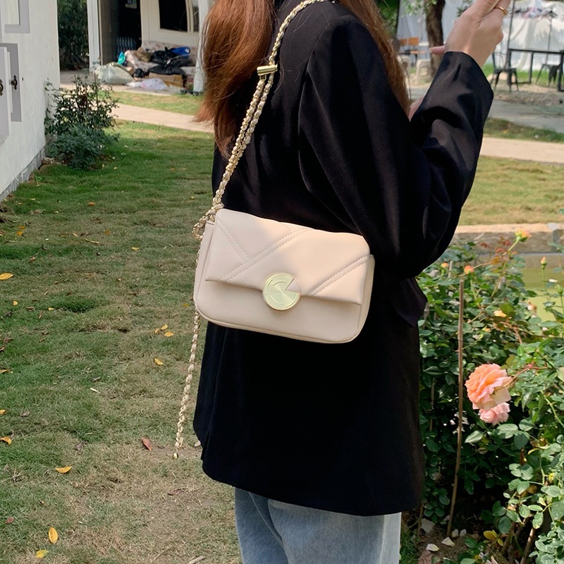 (Quảng Châu l1 xả kho) Túi đeo chéo nữ Khóa Cười may mắn chất da mềm cao cấp phong cách Hàn Quốc TUIVIMIN M00228