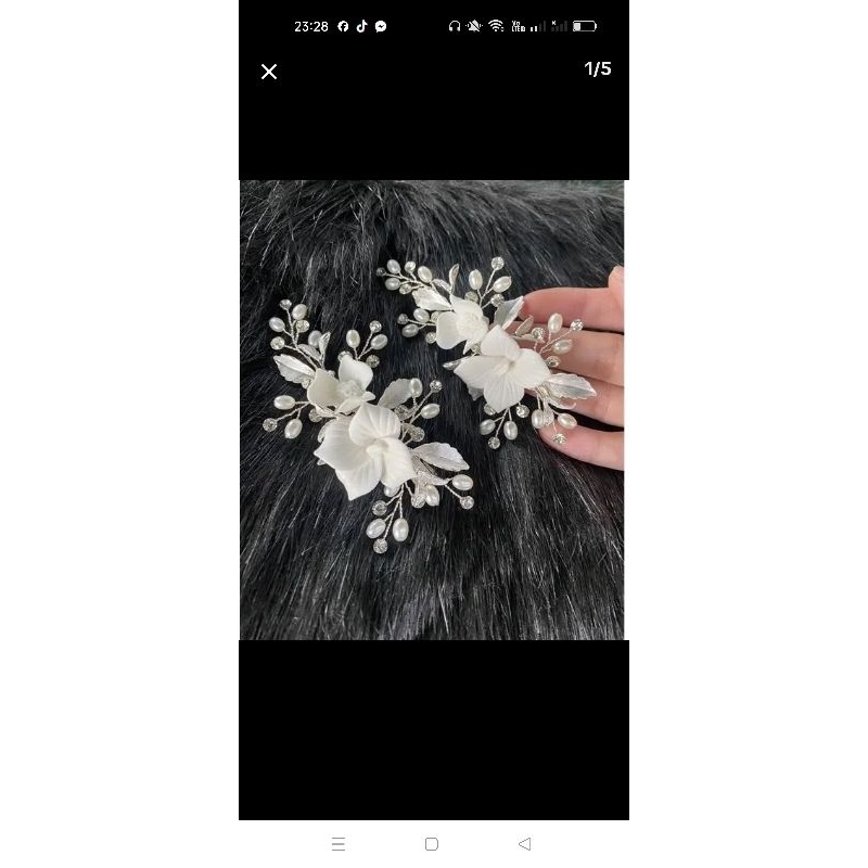 Cài tóc cô dâu bà sui giá tại xưởng sản xuất