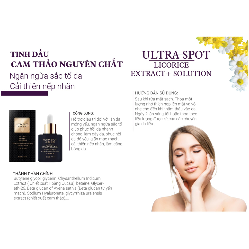 TINH DẦU CAM THẢO PHỤC HỒI DA ULTRA SPOT