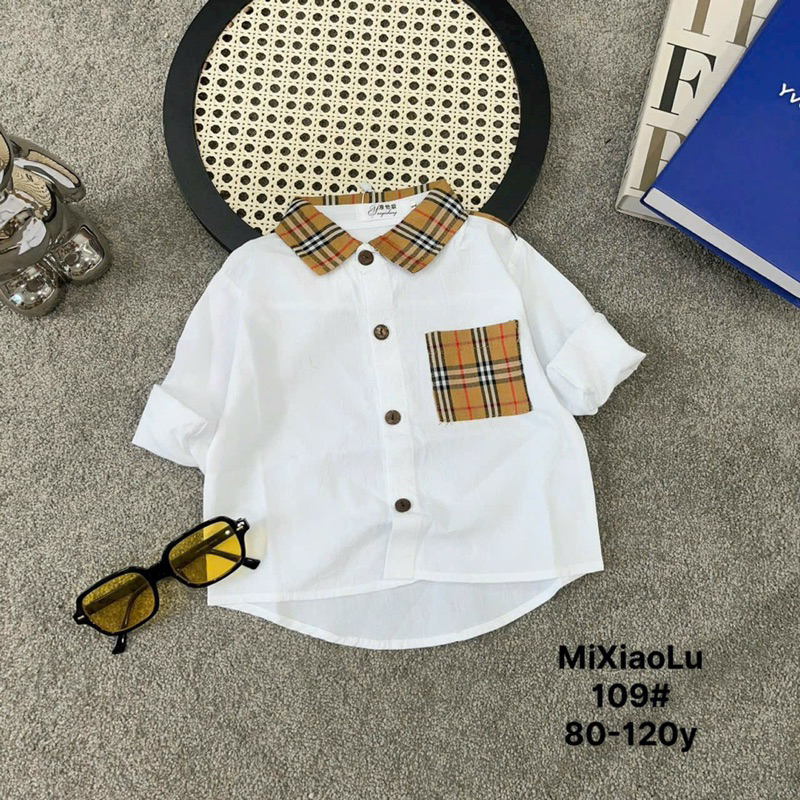 Áo Sơ Mi Sành điệu hàng Quảng Châu cao cấp cho bé trai