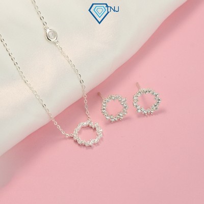 Bộ trang sức nữ bạc huyền thoại biển xanh sang trọng BTS0023 - Trang Sức TNJ