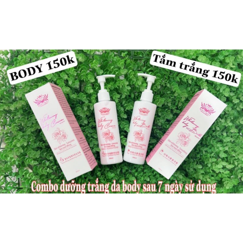 ComBo Tắm Trắng+Kem Body Beauty Queen